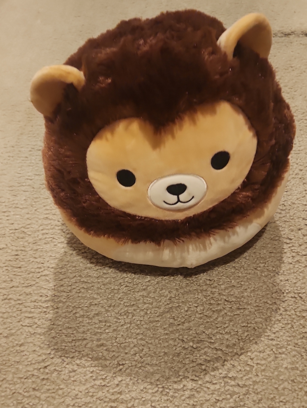 Plush Lion Kids Squishmallow - Brown & Cream